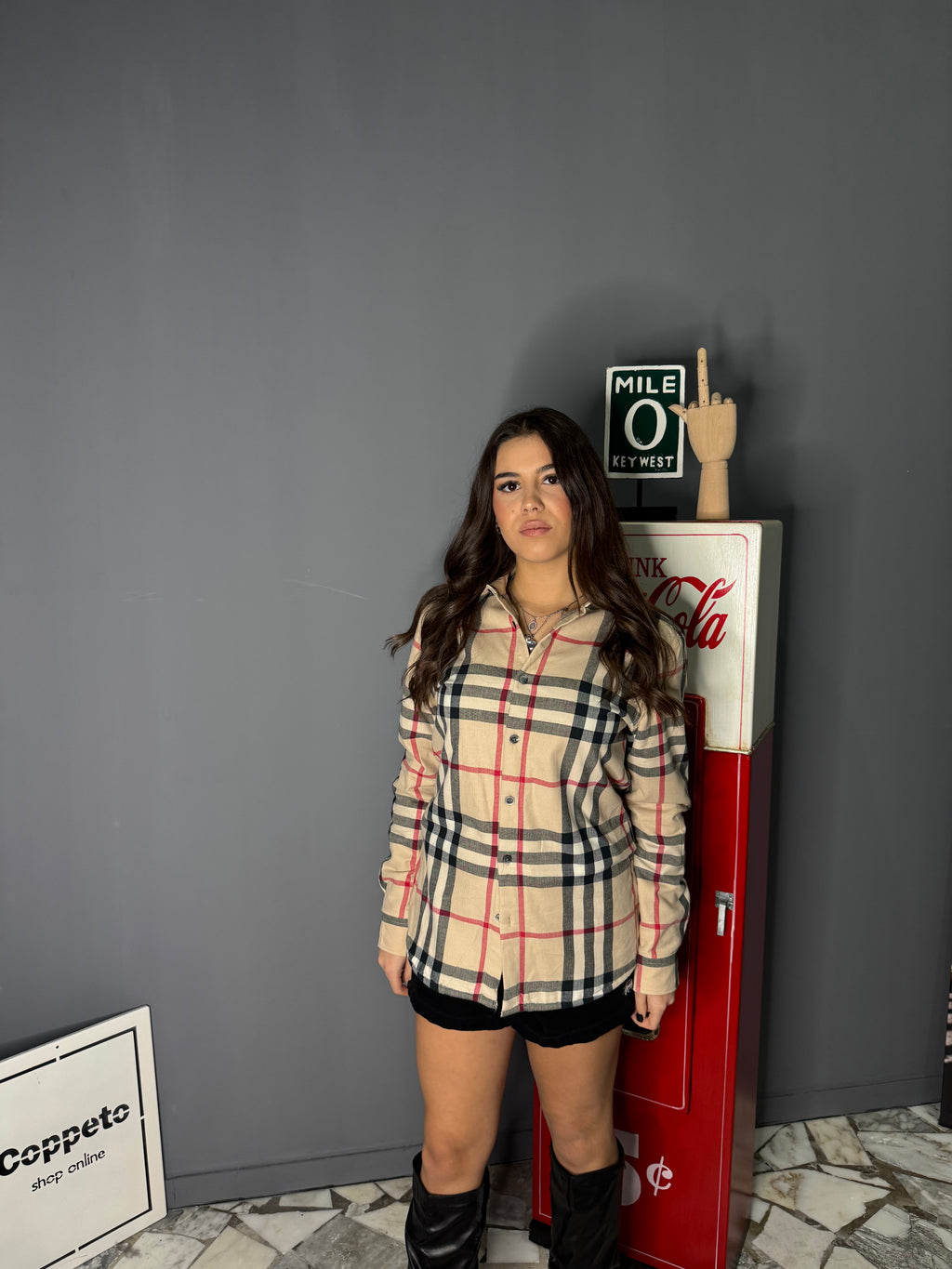 Camicia burberry interno in pile