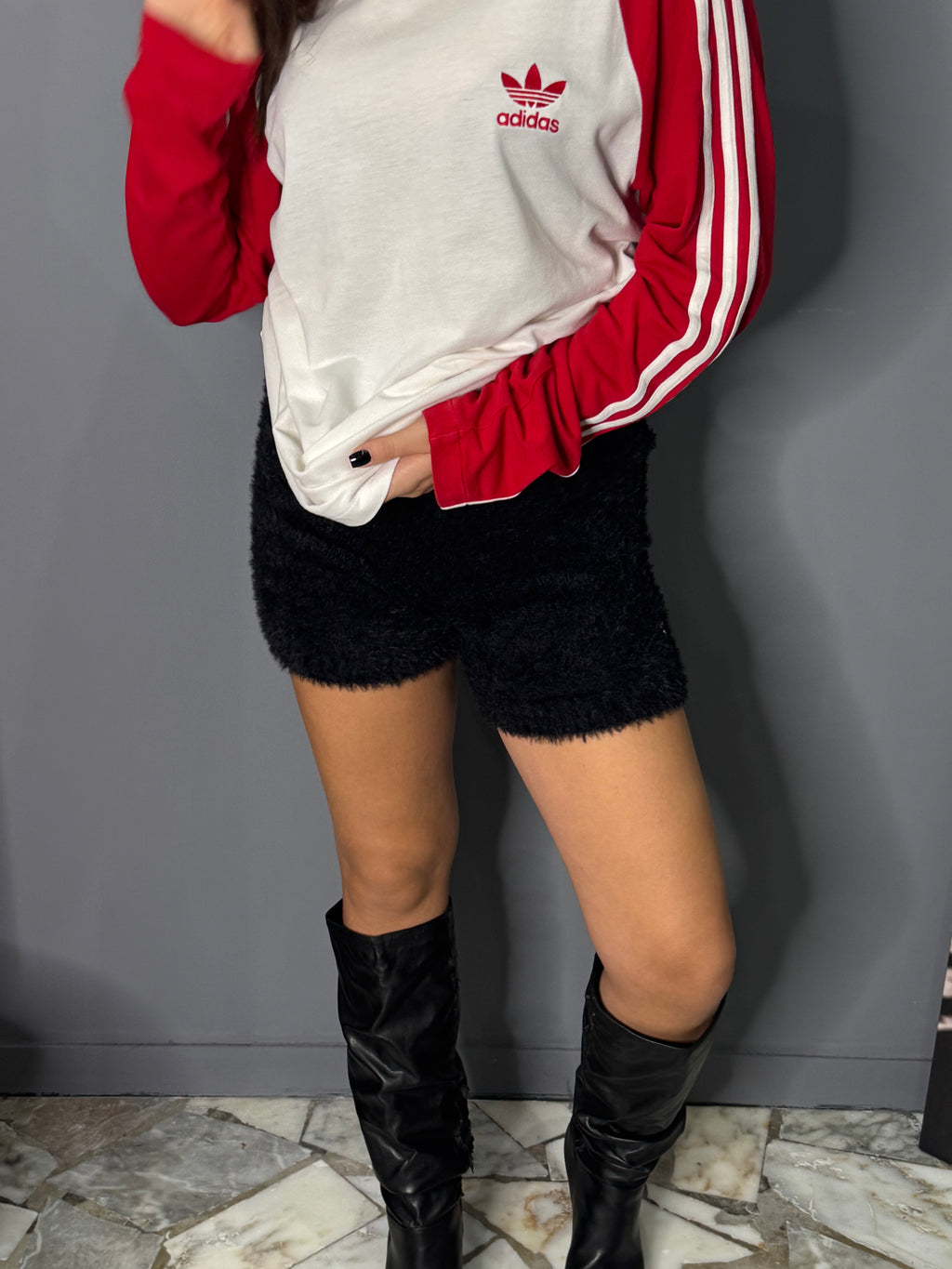 Pantaloncino rebook peluche