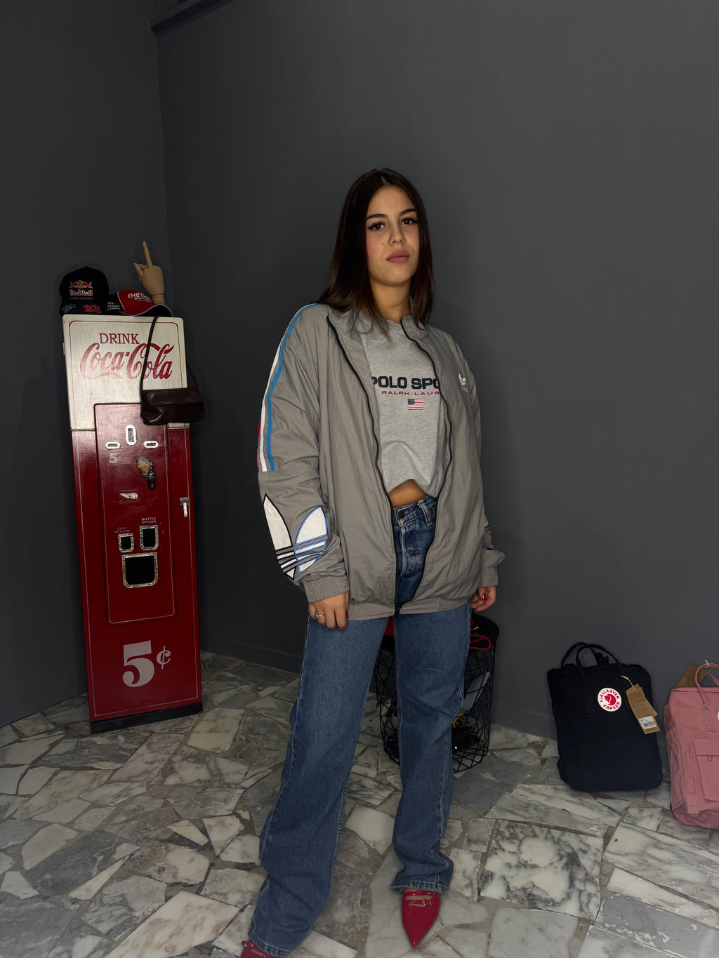 Giacca, anti vento, Adidas