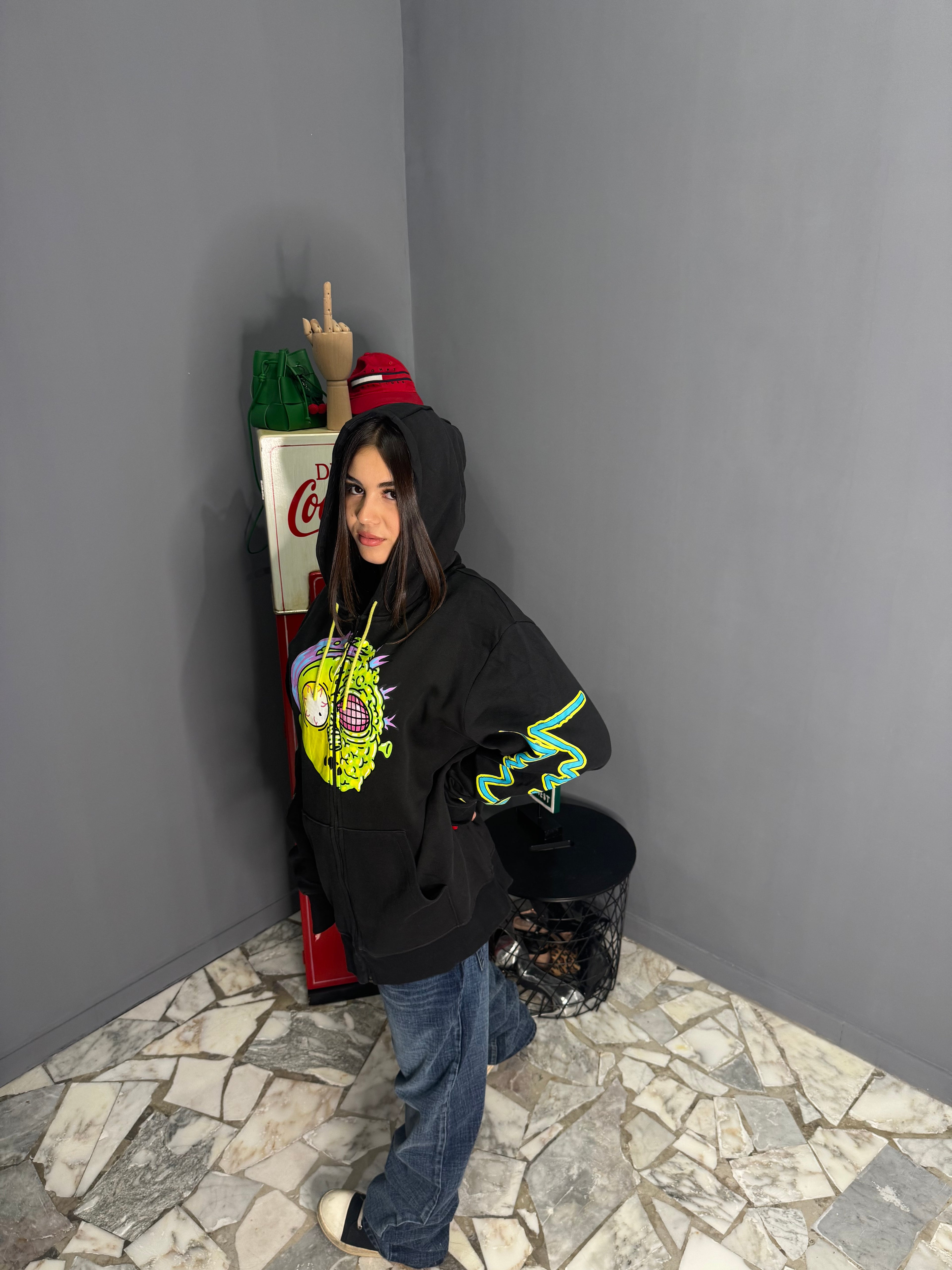 Felpa in zip puma X Rick Morty