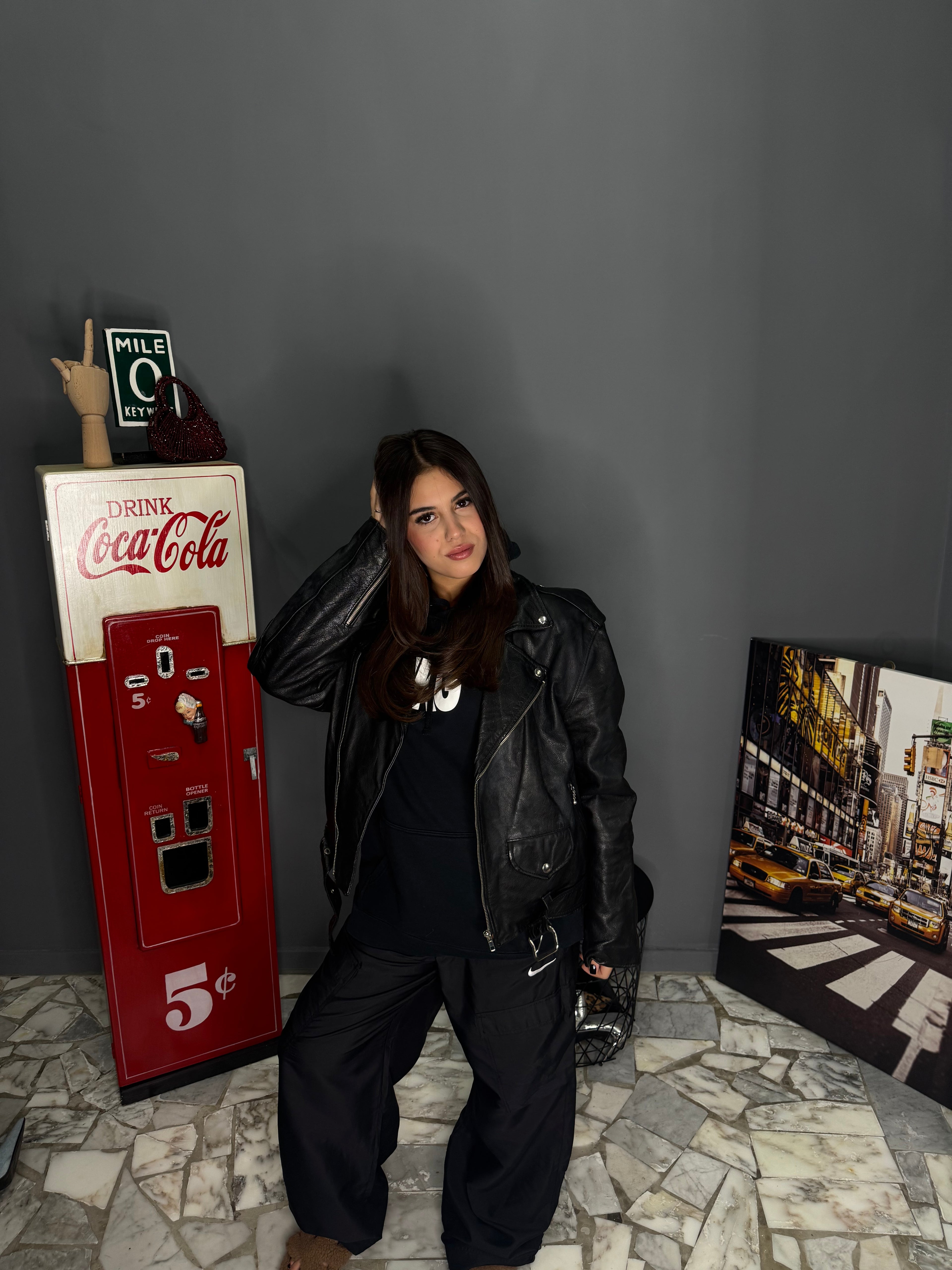 Giacca in vera pelle vintage