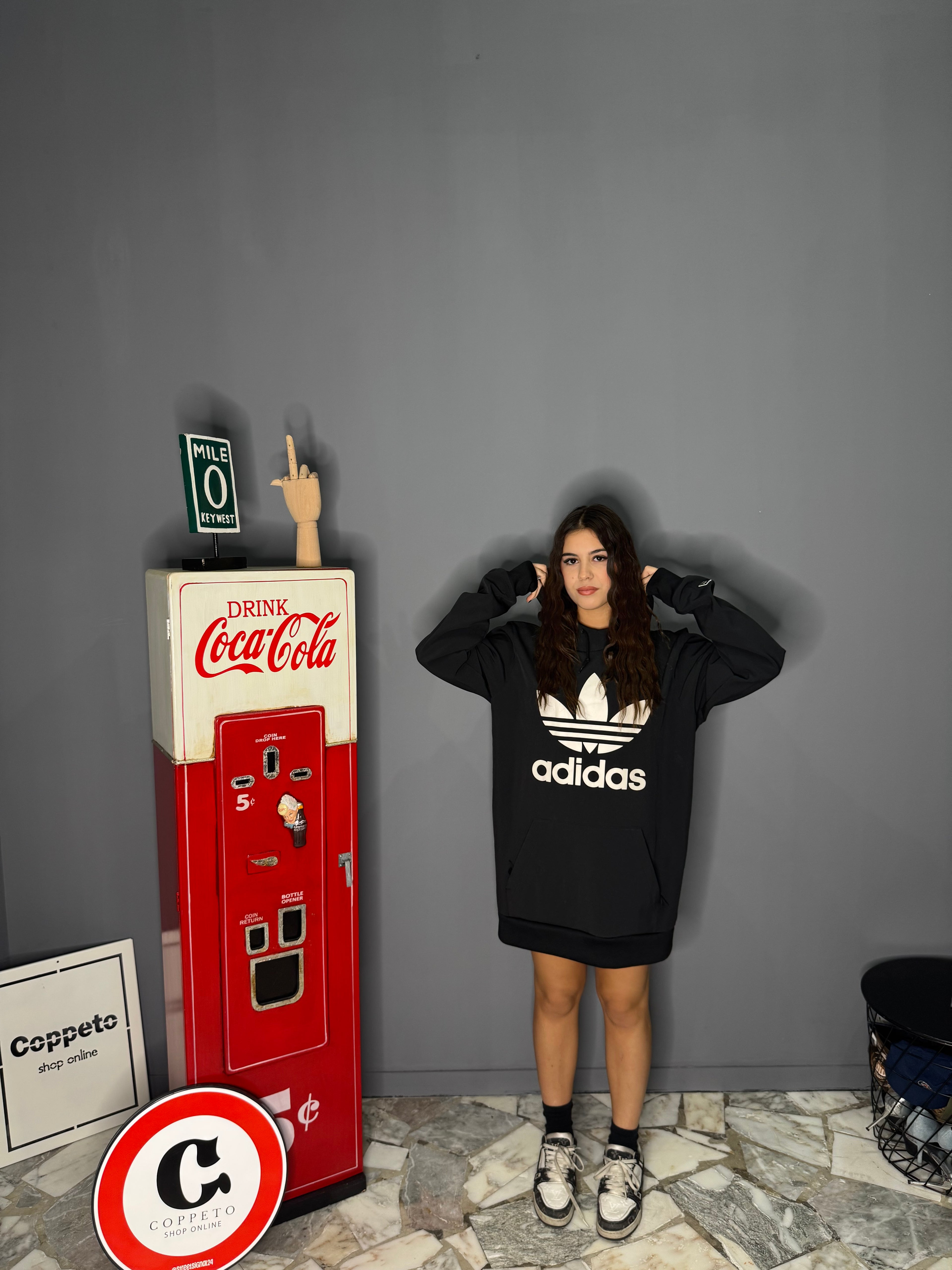 Vestito in felpa Adidas