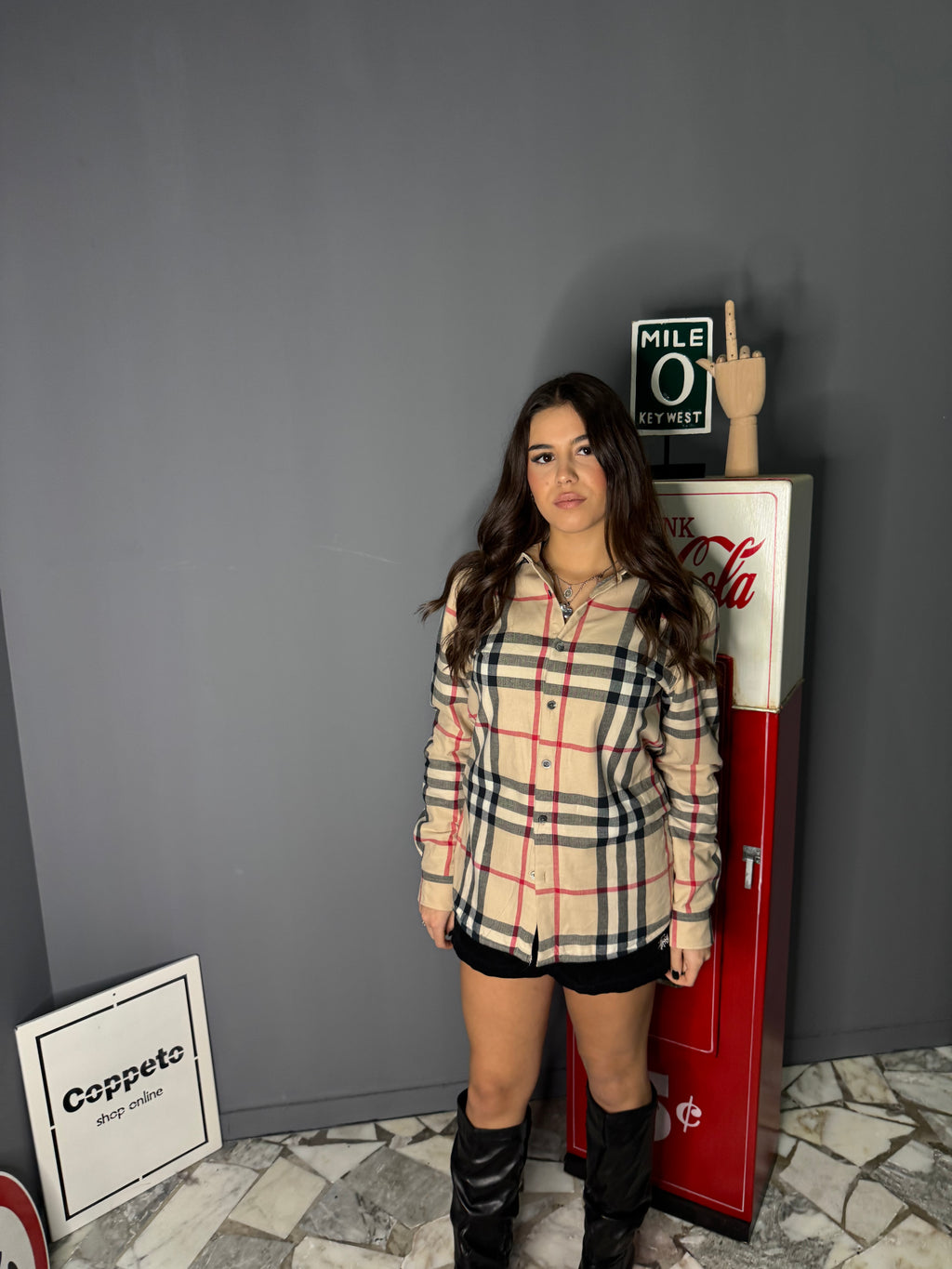 Camicia burberry interno in pile