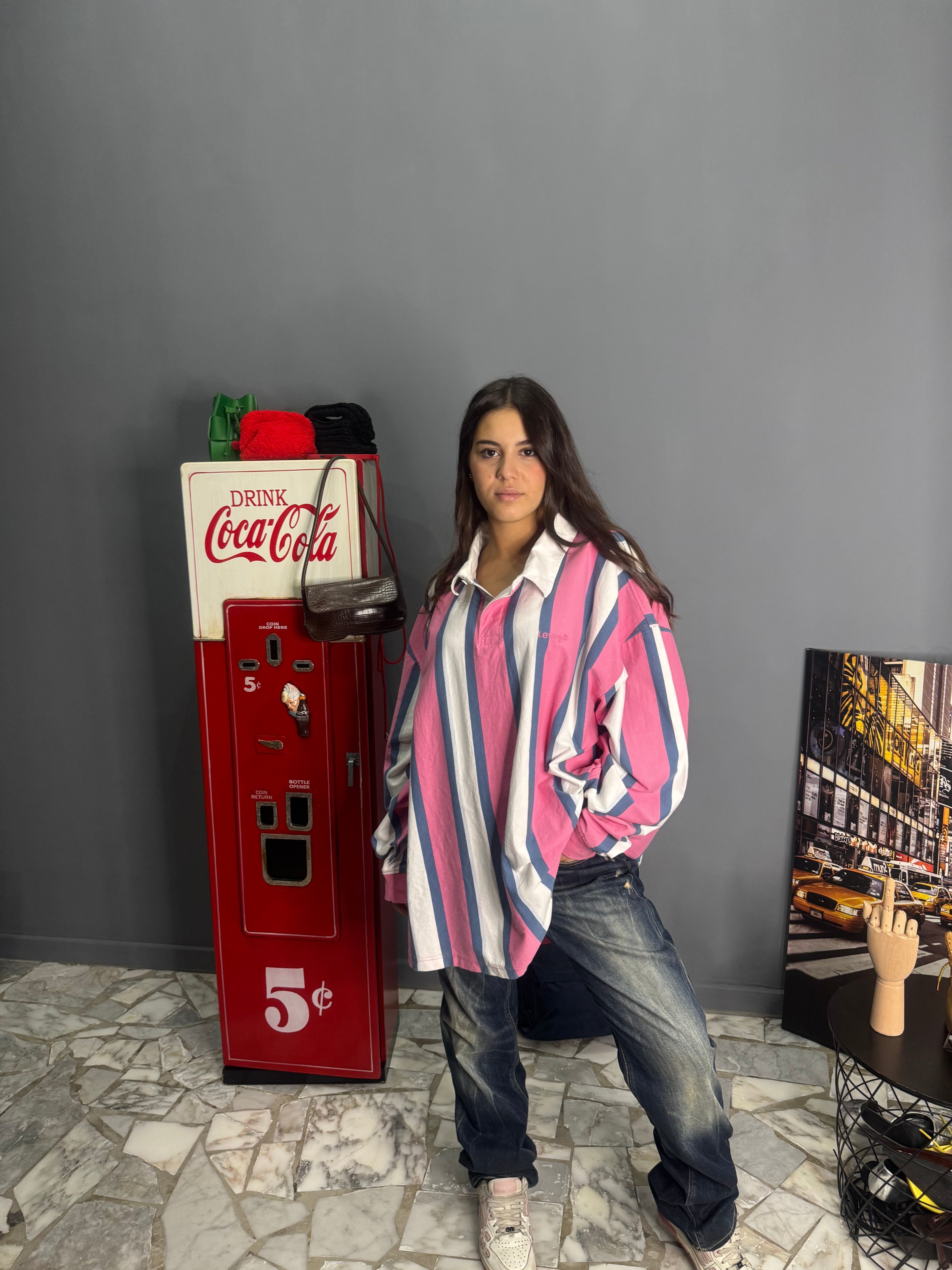 Maxi felpa a polo levis