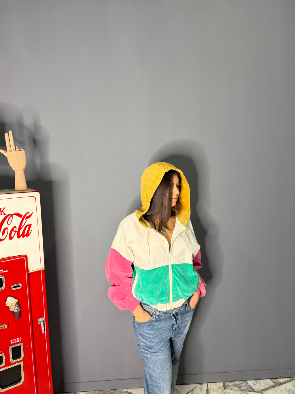 Felpa a giacca in costina billa bong