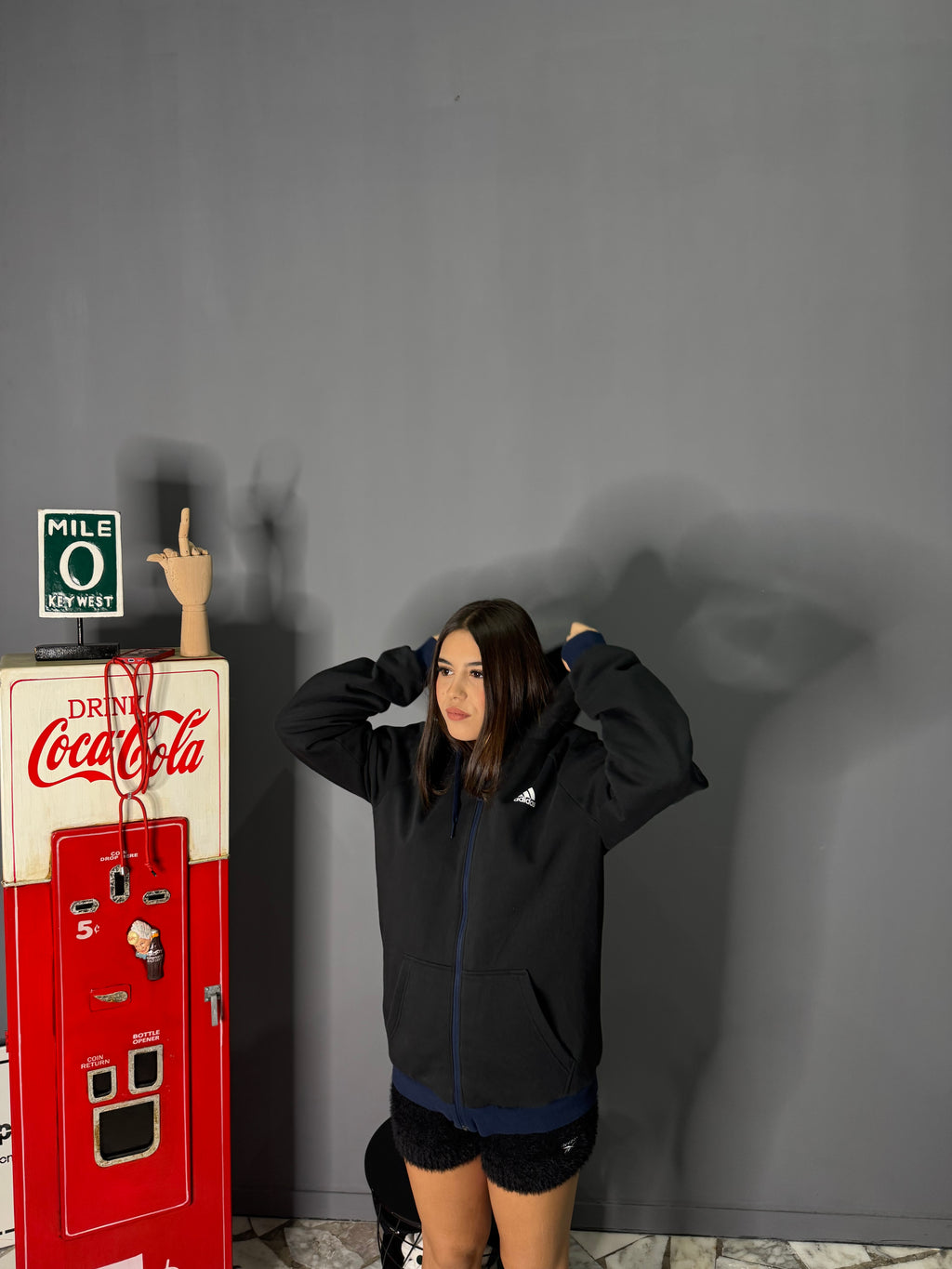 Piumino e felpa 2in1 Adidas