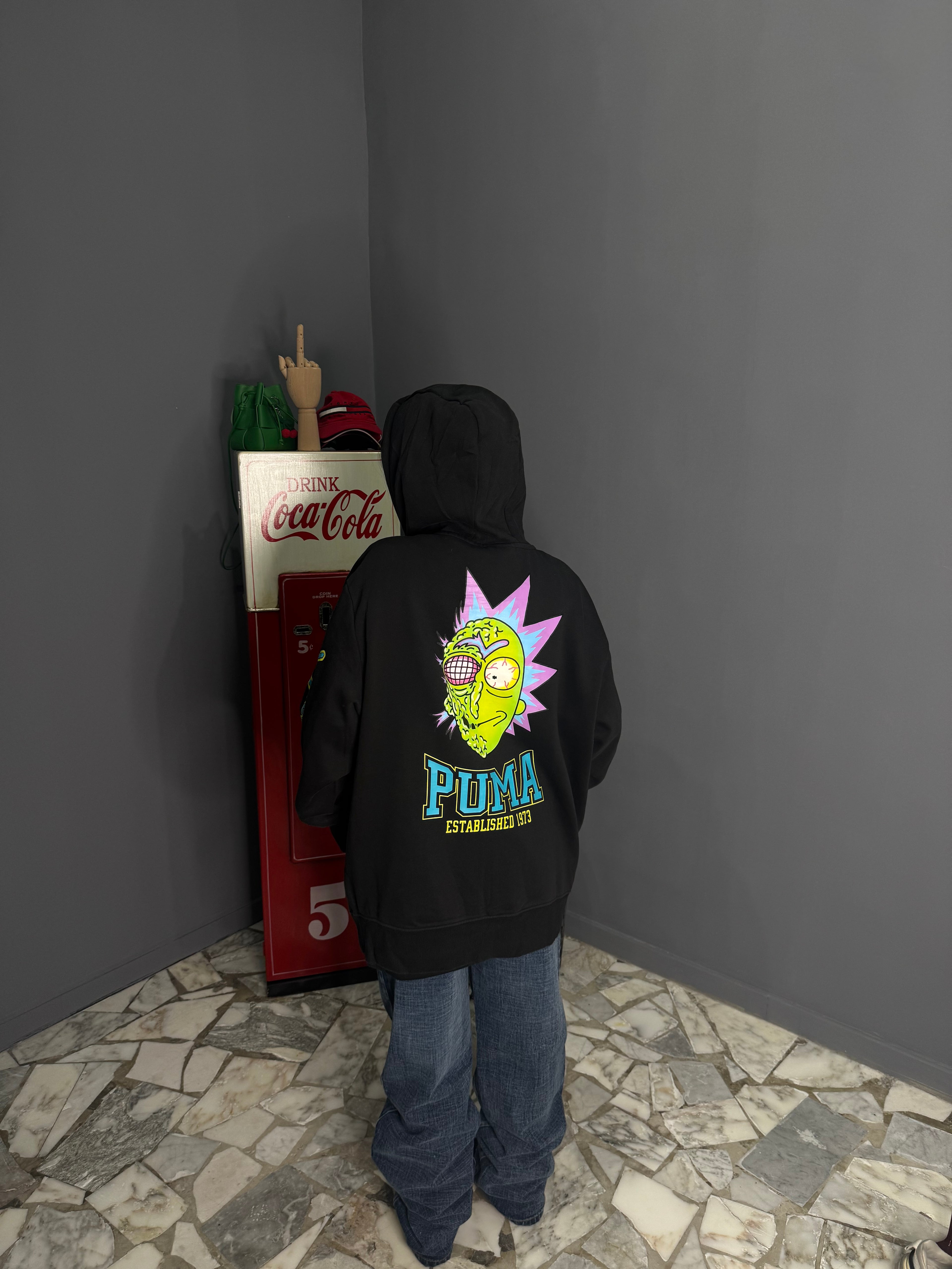 Felpa in zip puma X Rick Morty