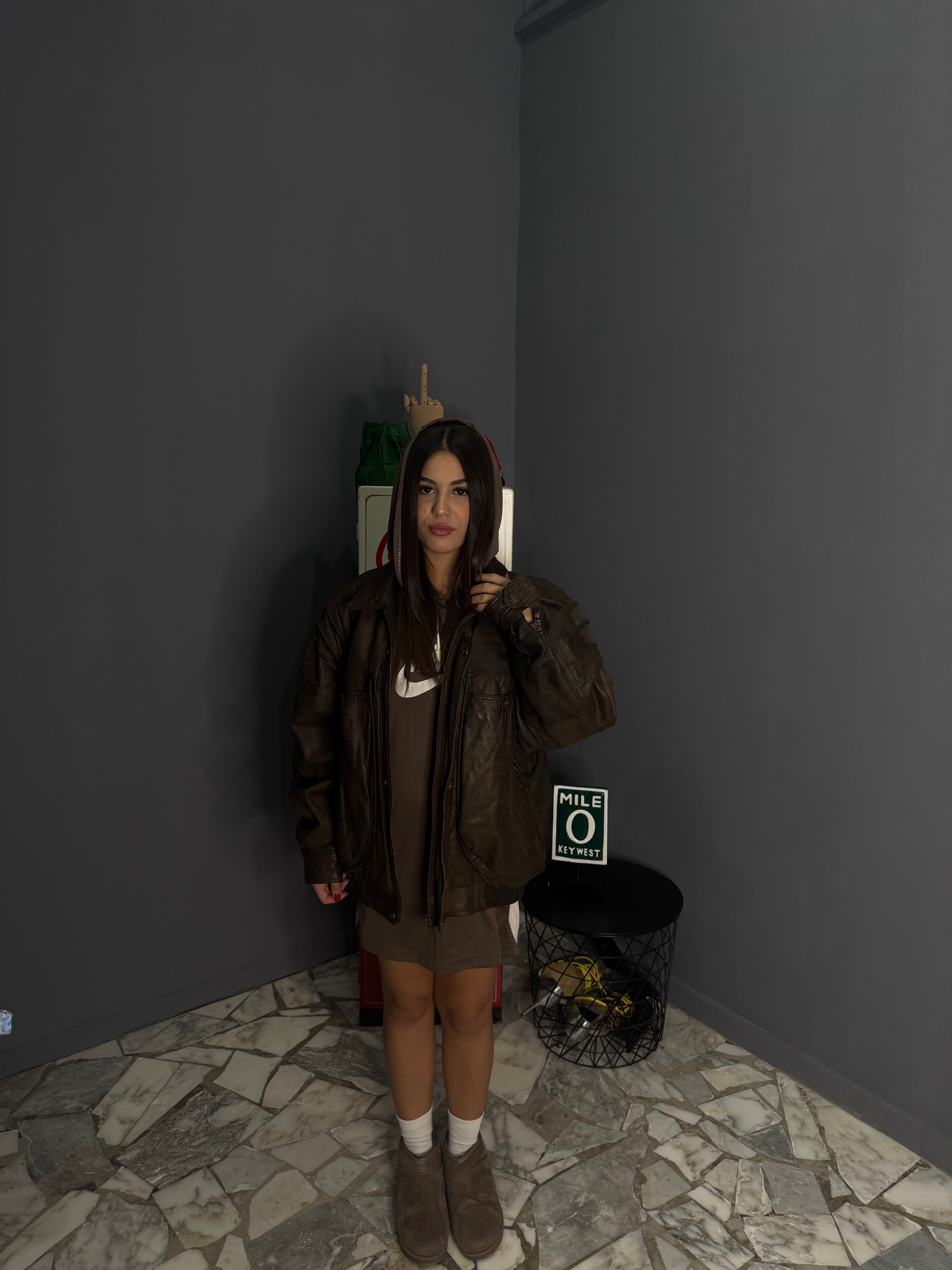 Giacca in vera pelle