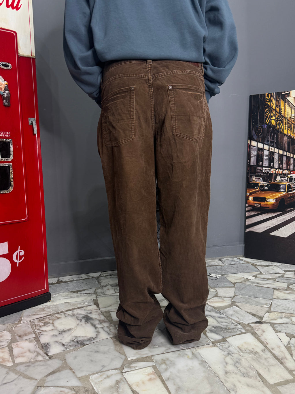 Denim costina marrone