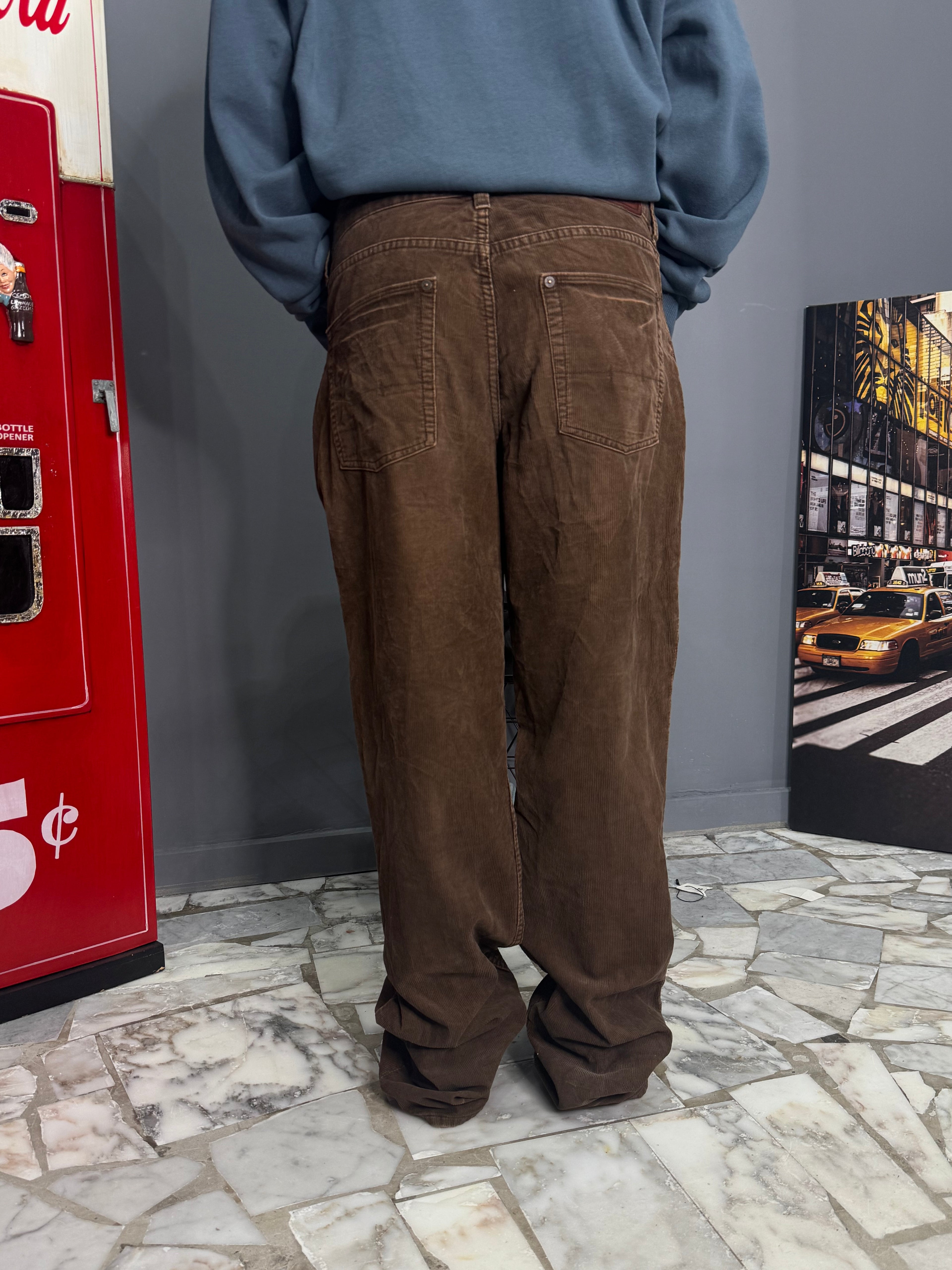 Denim costina marrone