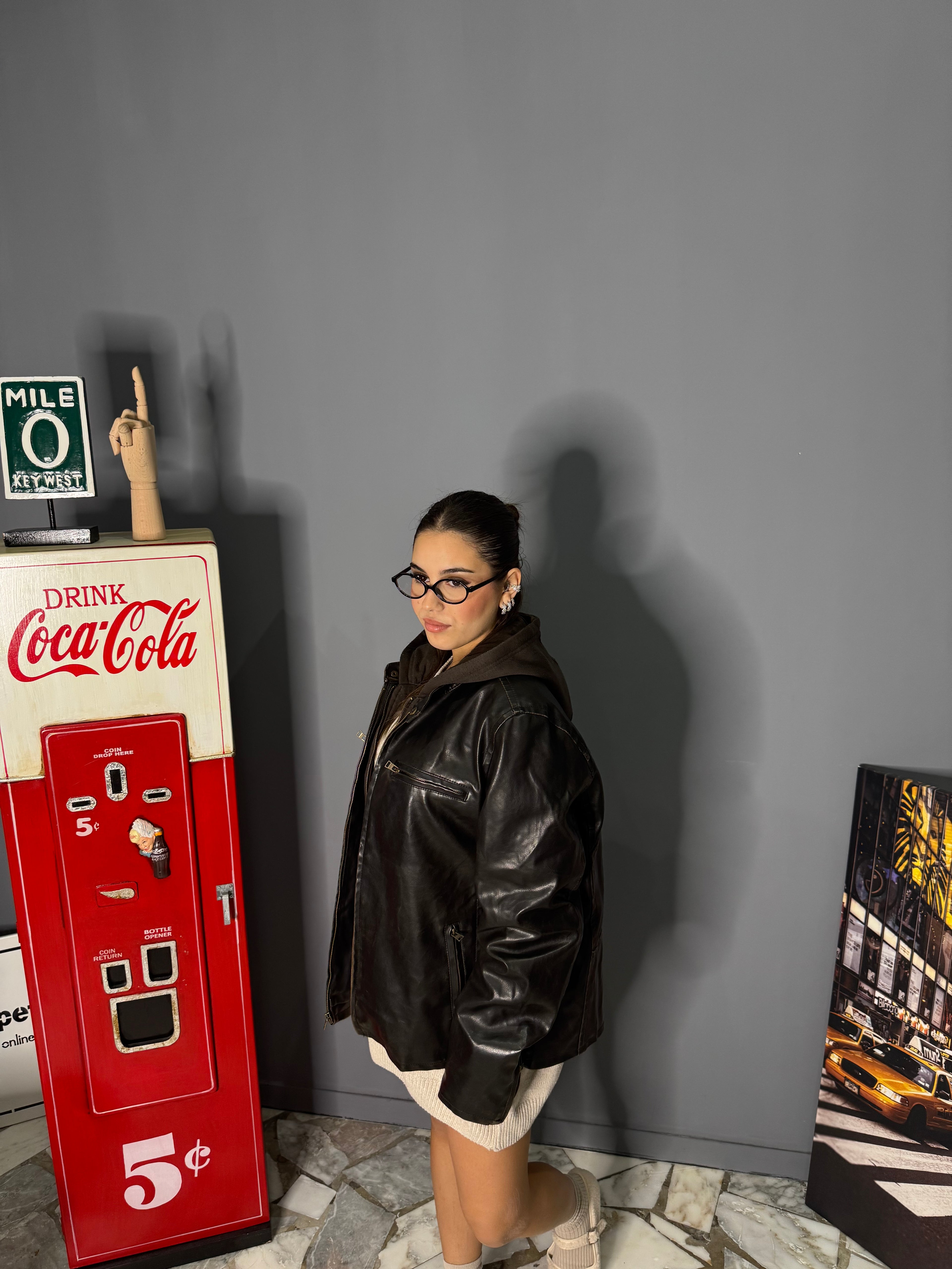 Giacca vera pelle levi’s lucido