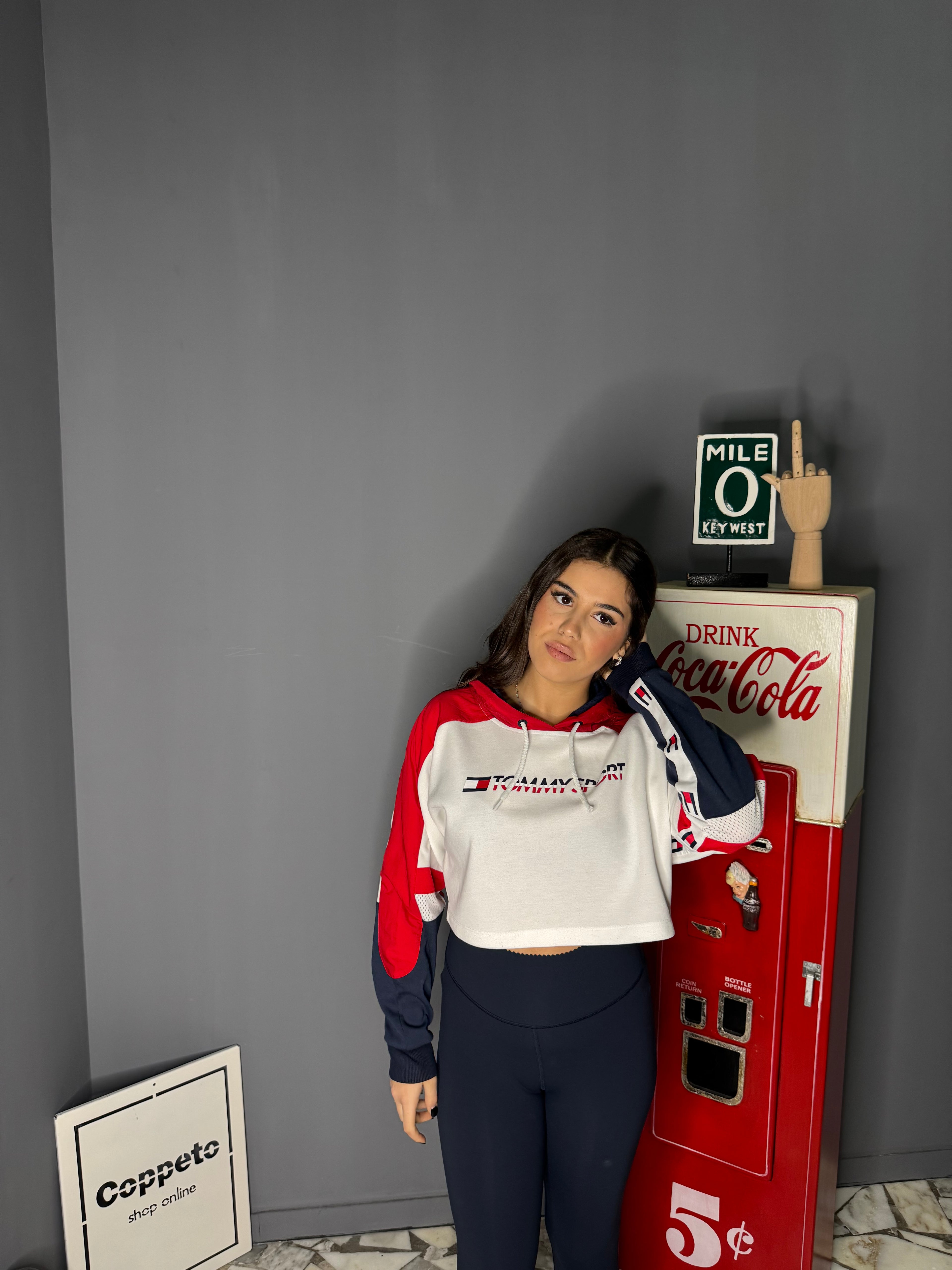 Felpina crop Tommy hilfiger