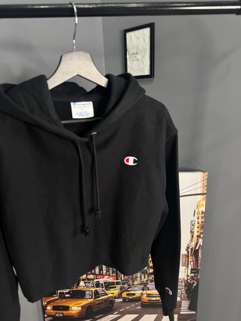 Felpa Champion donna crop