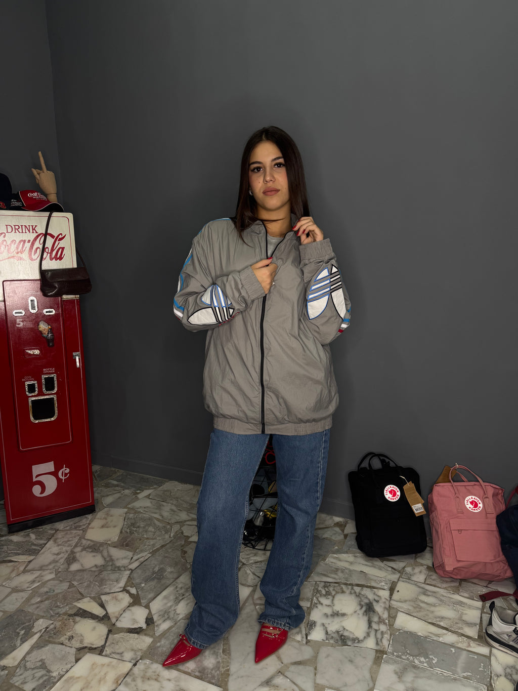 Giacca, anti vento, Adidas