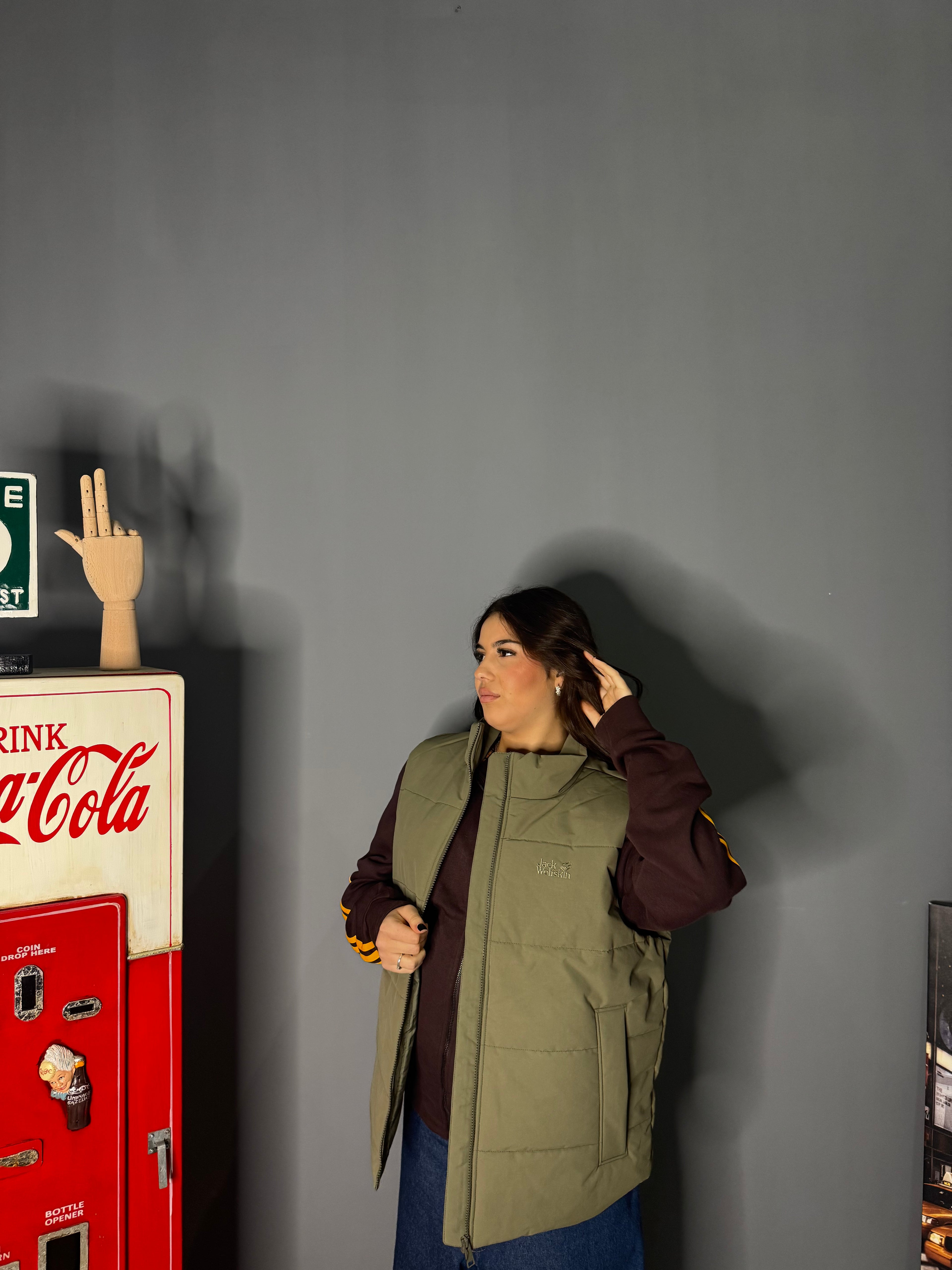 Piumino smanicato outlet jack wolfskin