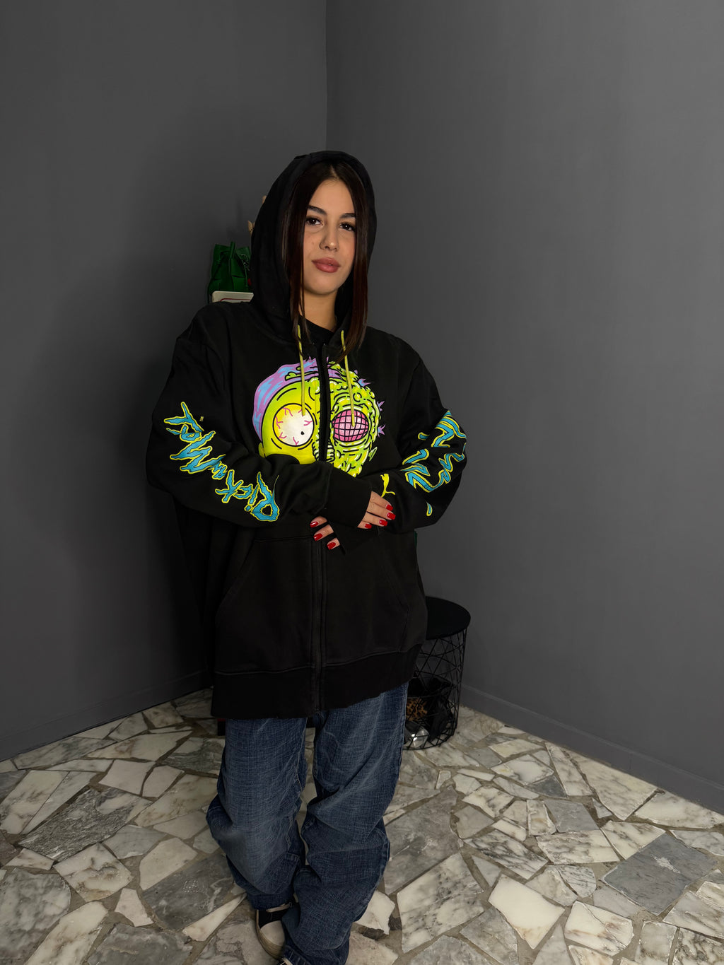 Felpa in zip puma X Rick Morty