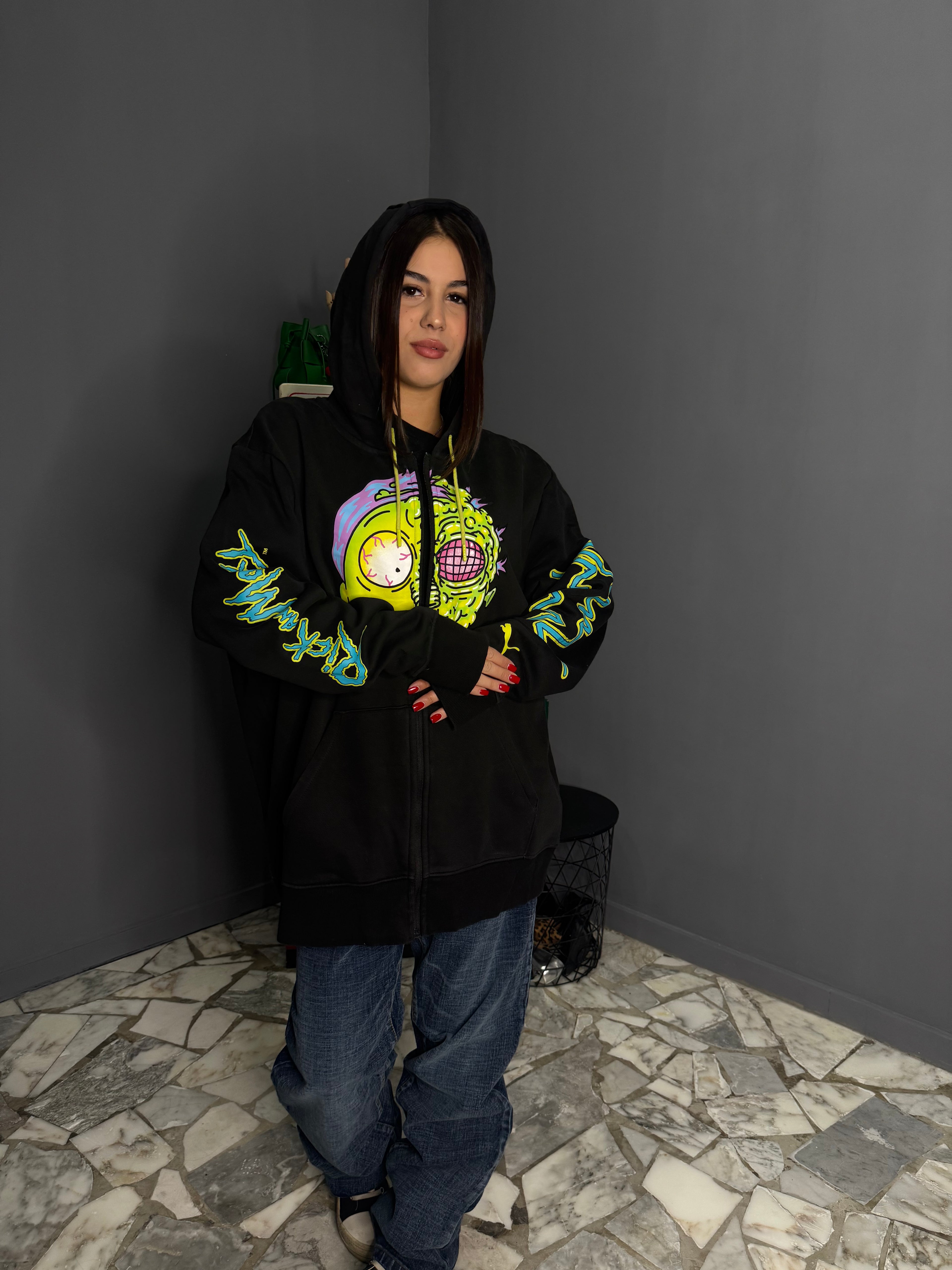 Felpa in zip puma X Rick Morty