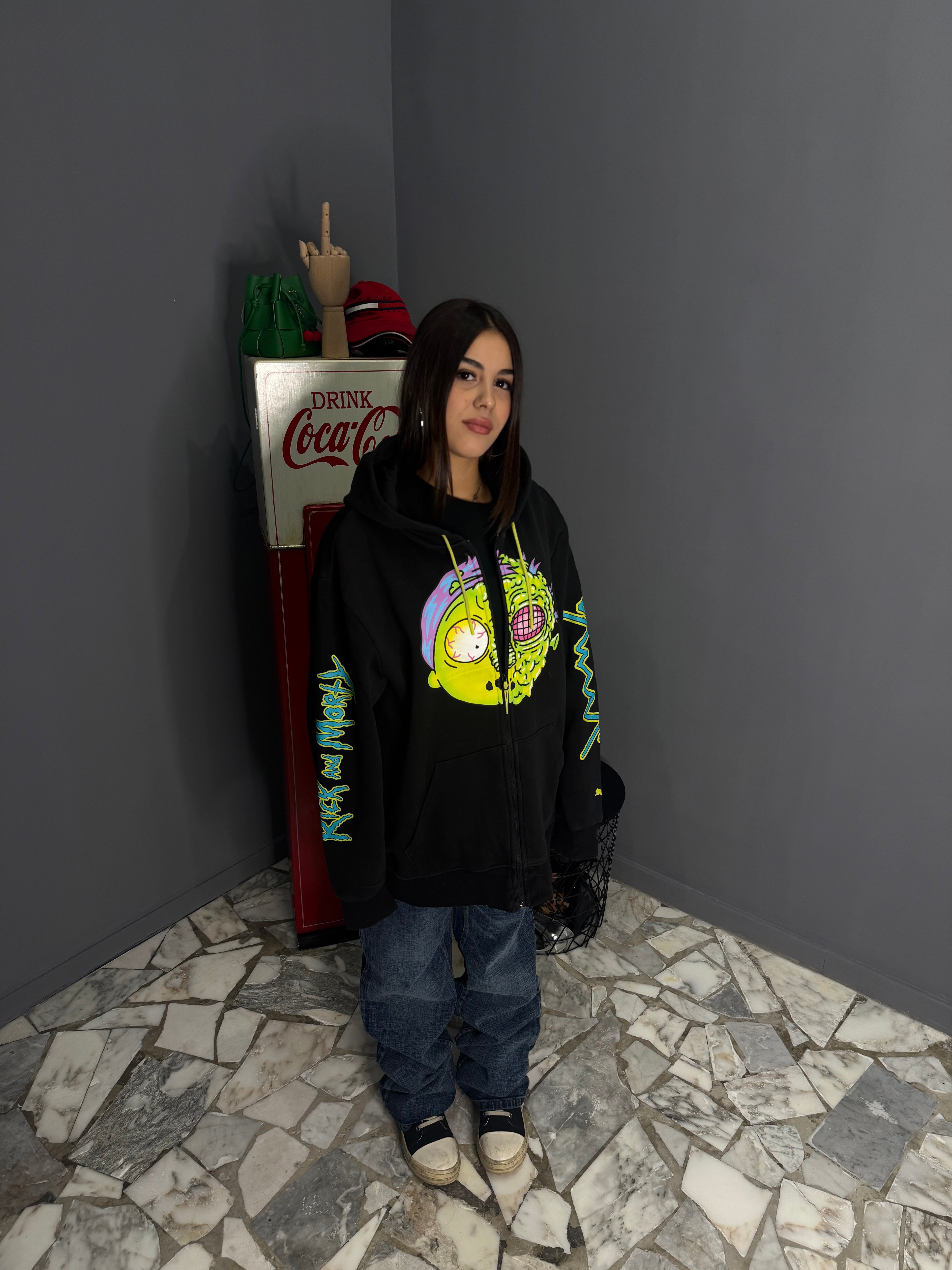 Felpa in zip puma X Rick Morty