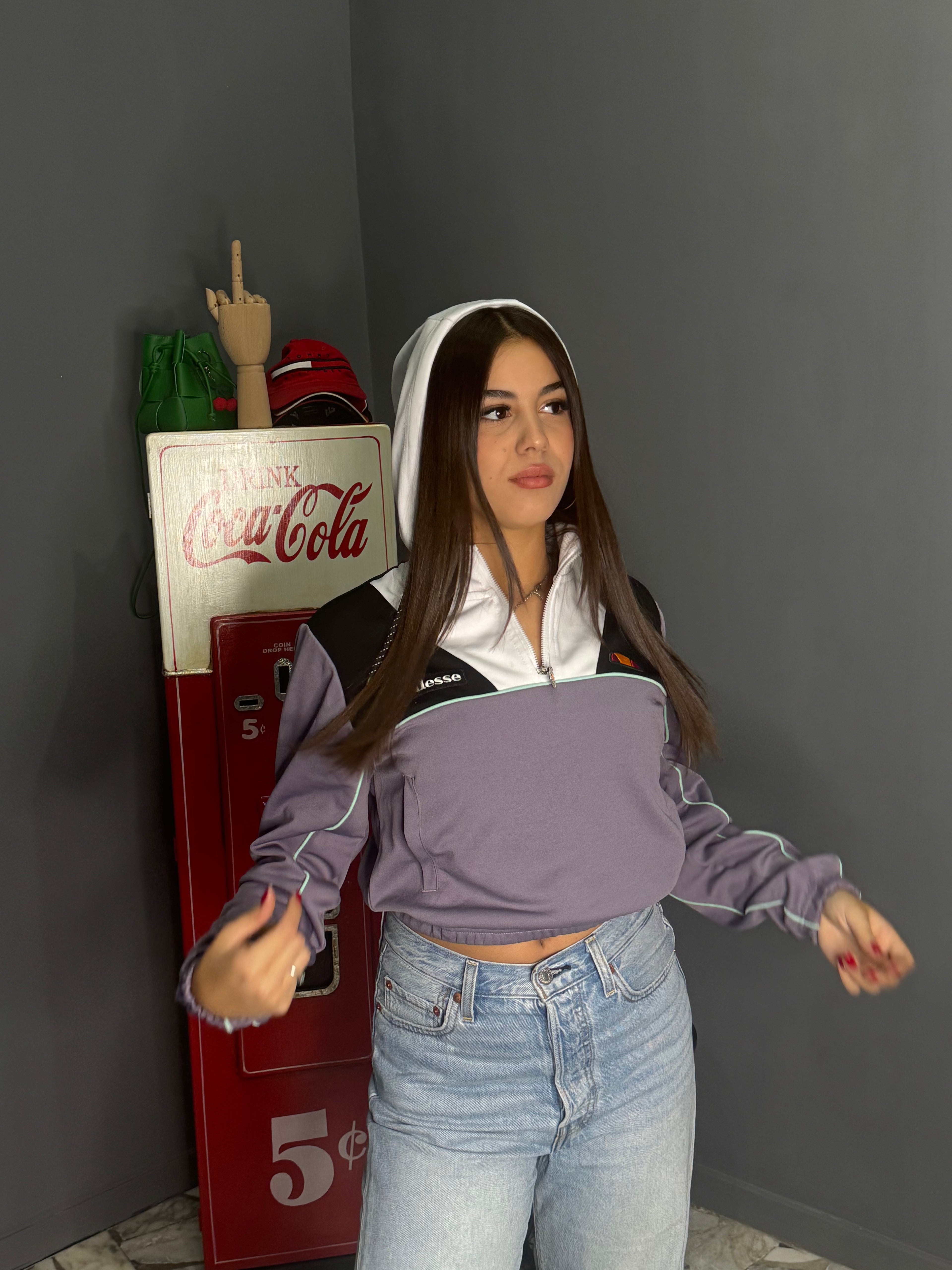 Felpa Ellesse crop
