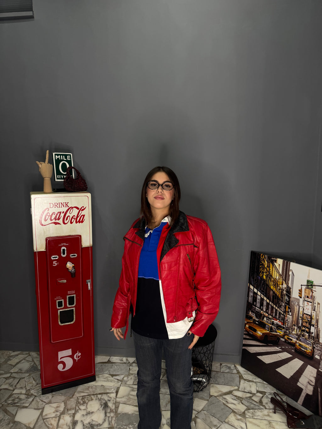 Giacca doppio colore Vera pelle