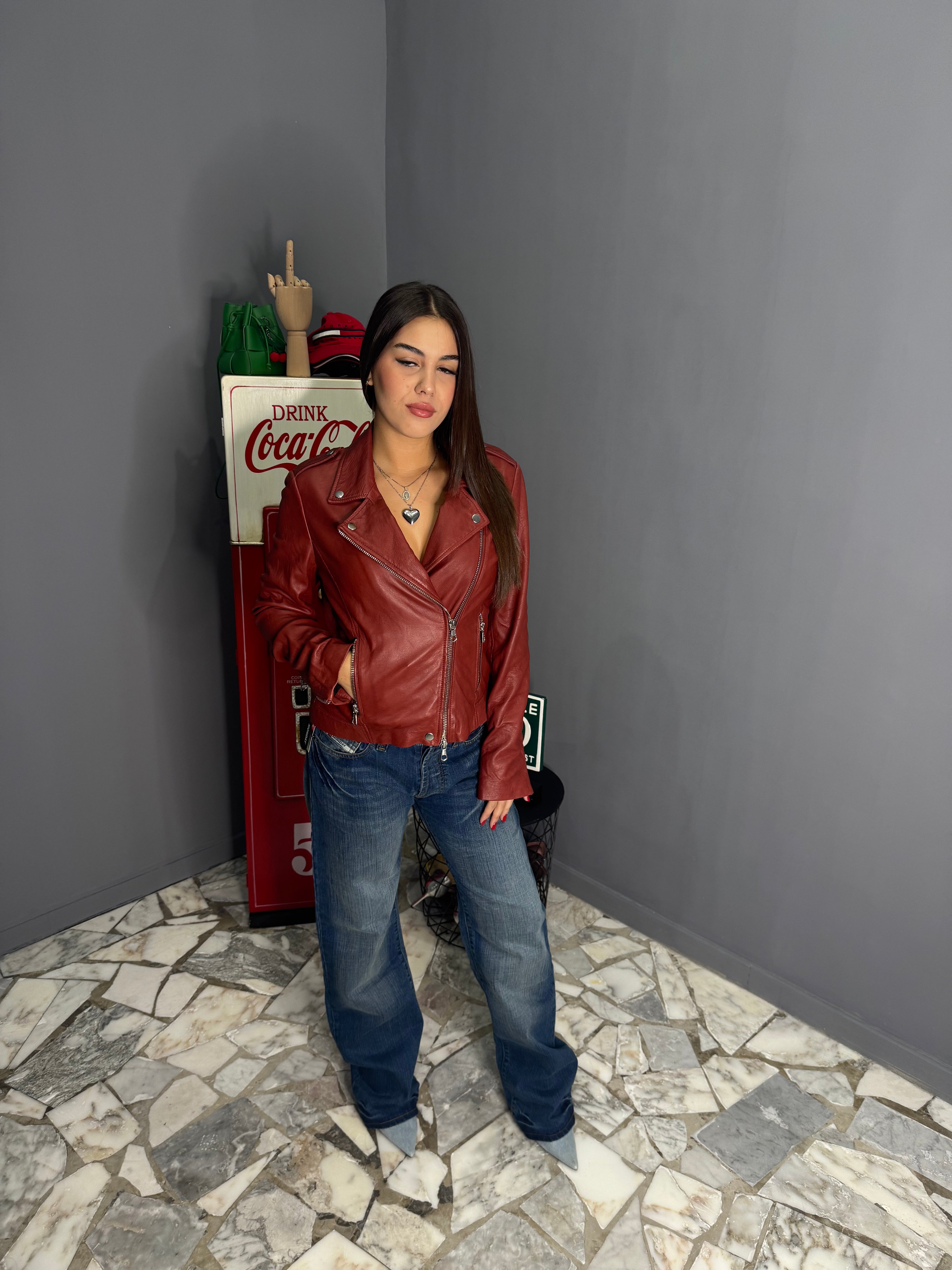 Giacca in vera pelle