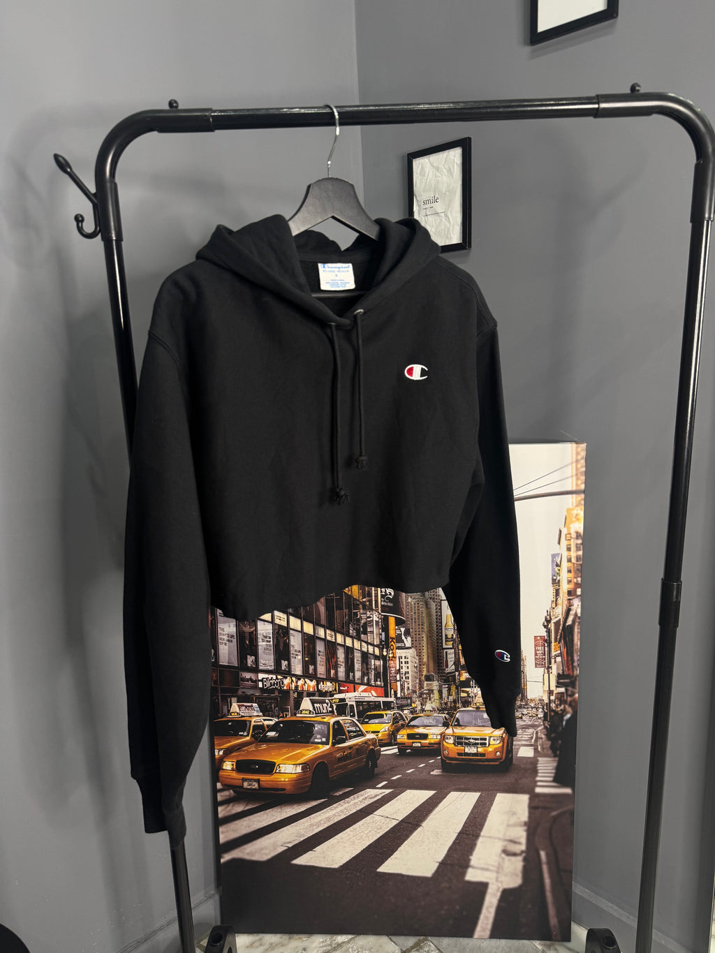 Felpa Champion donna crop