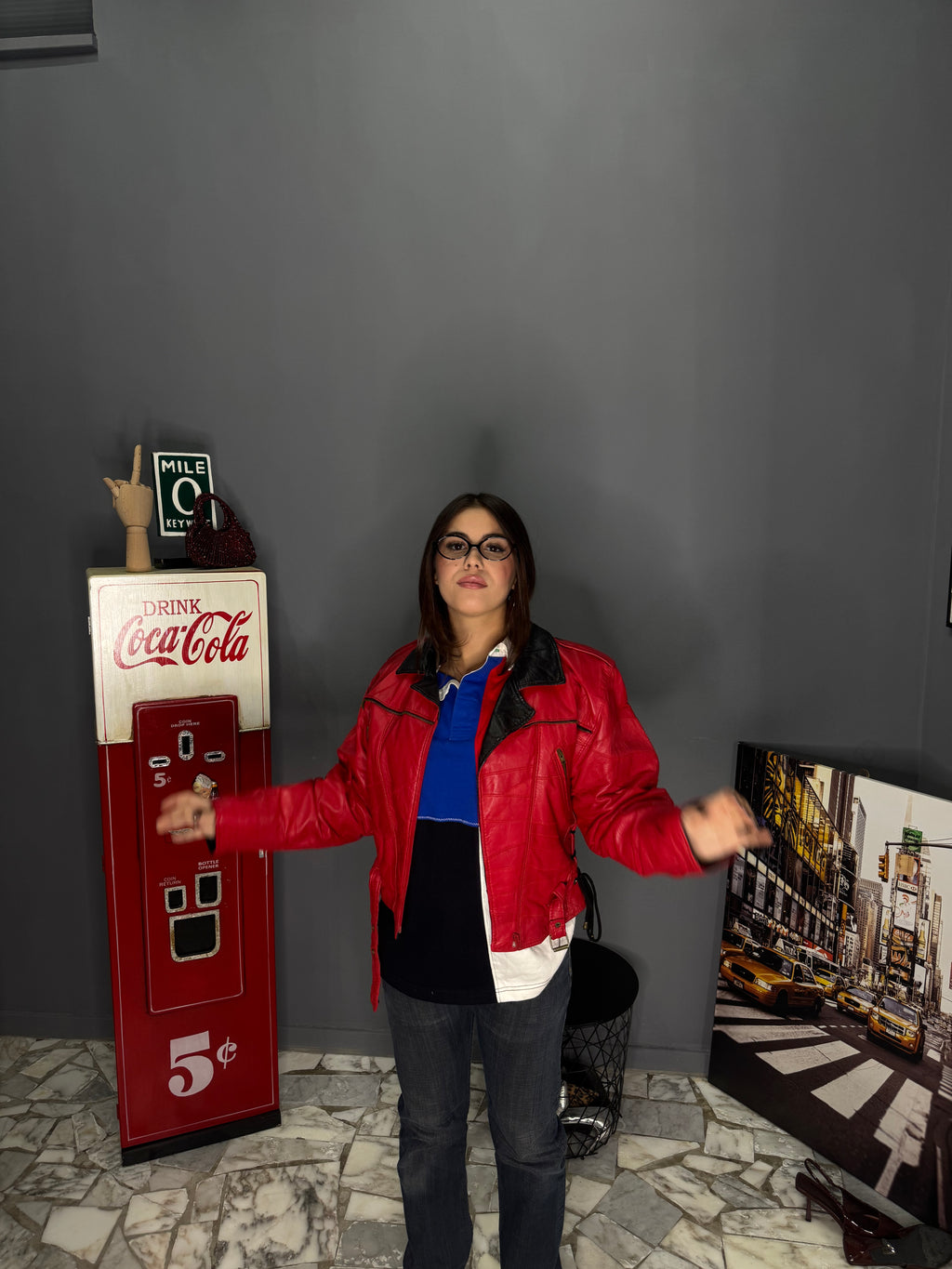 Giacca doppio colore Vera pelle