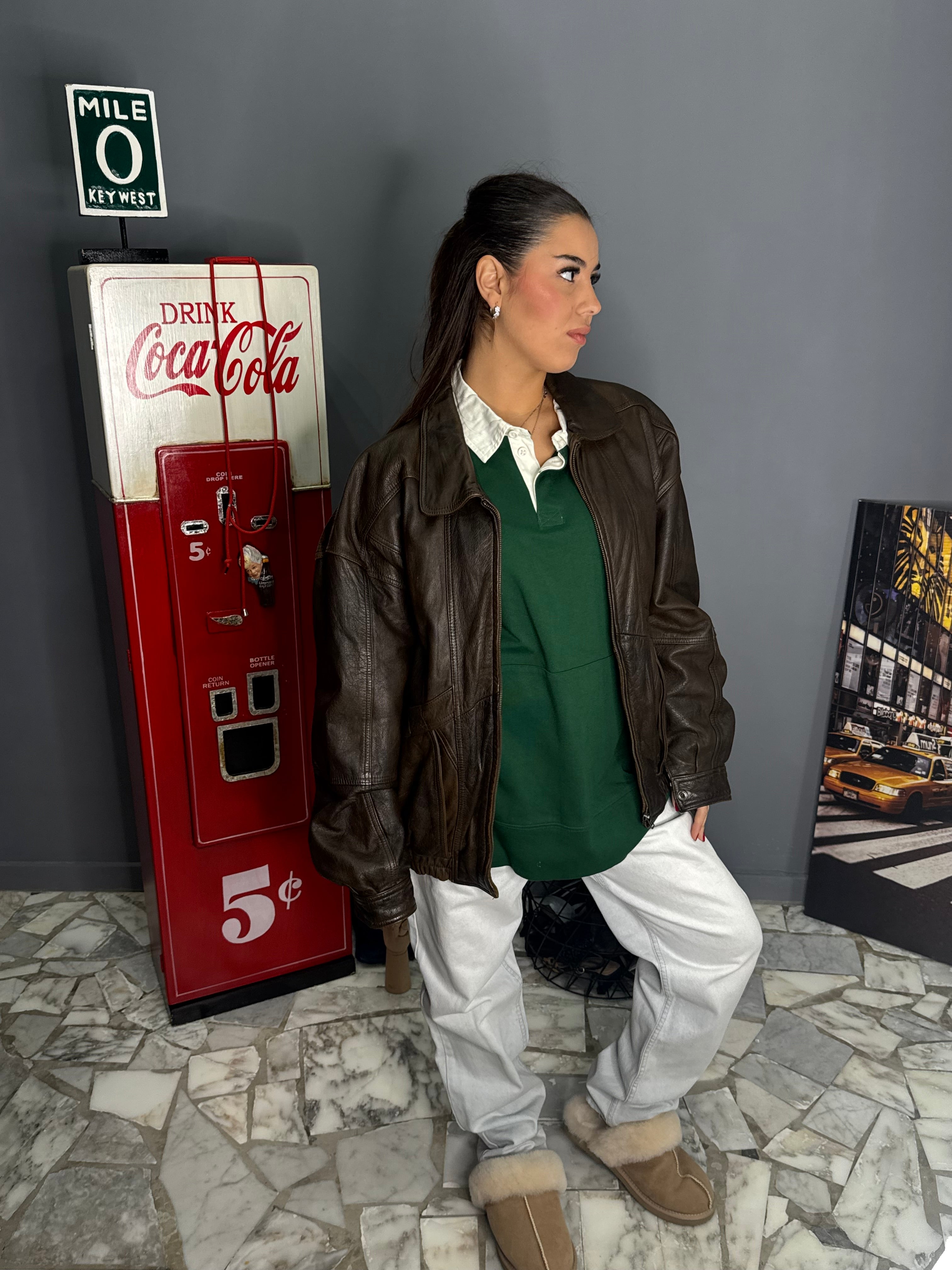 Giacca in vera pelle