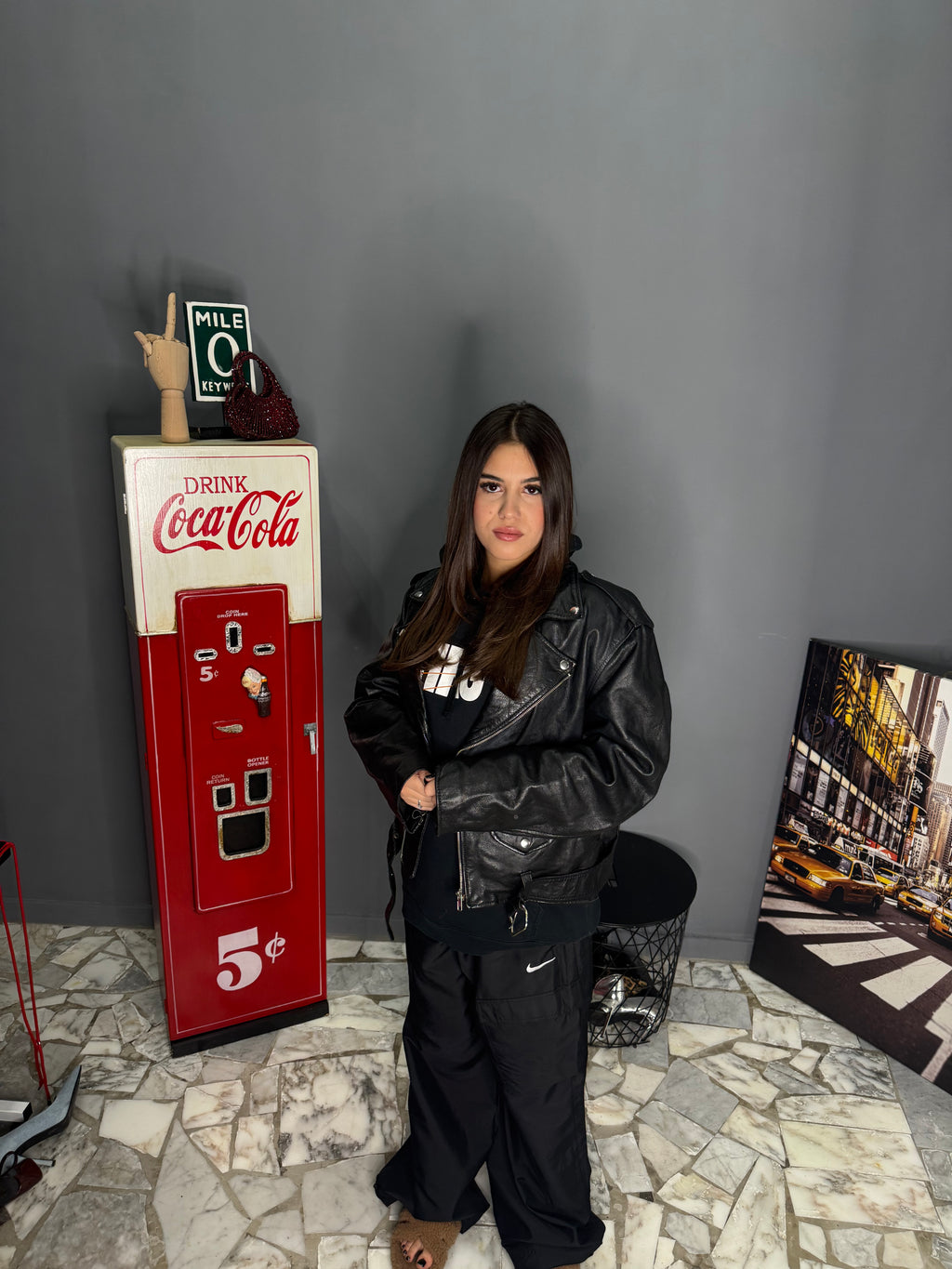 Giacca in vera pelle vintage