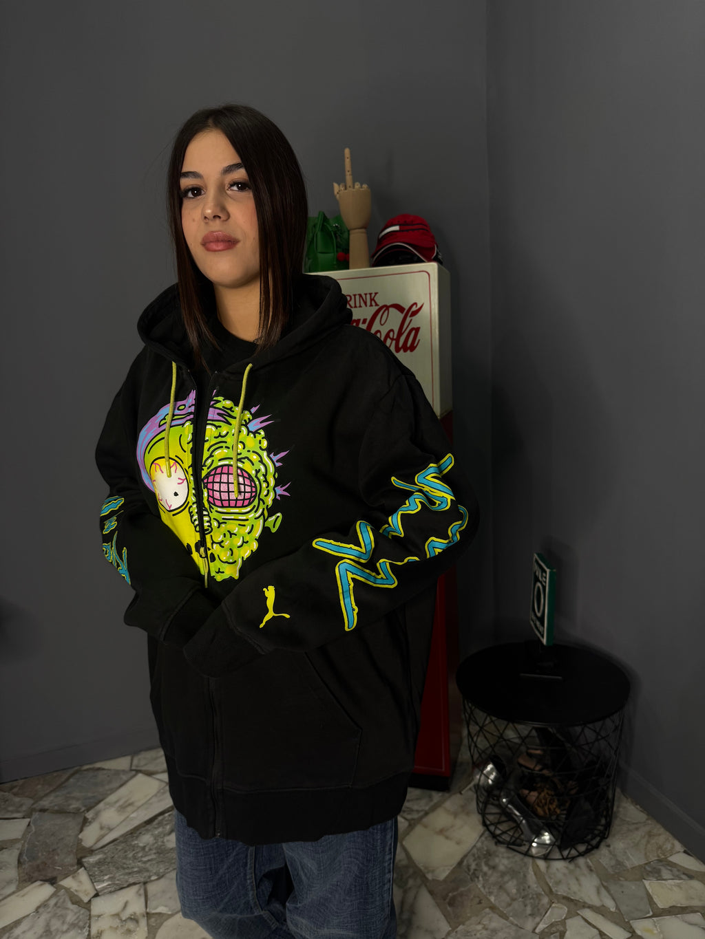 Felpa in zip puma X Rick Morty