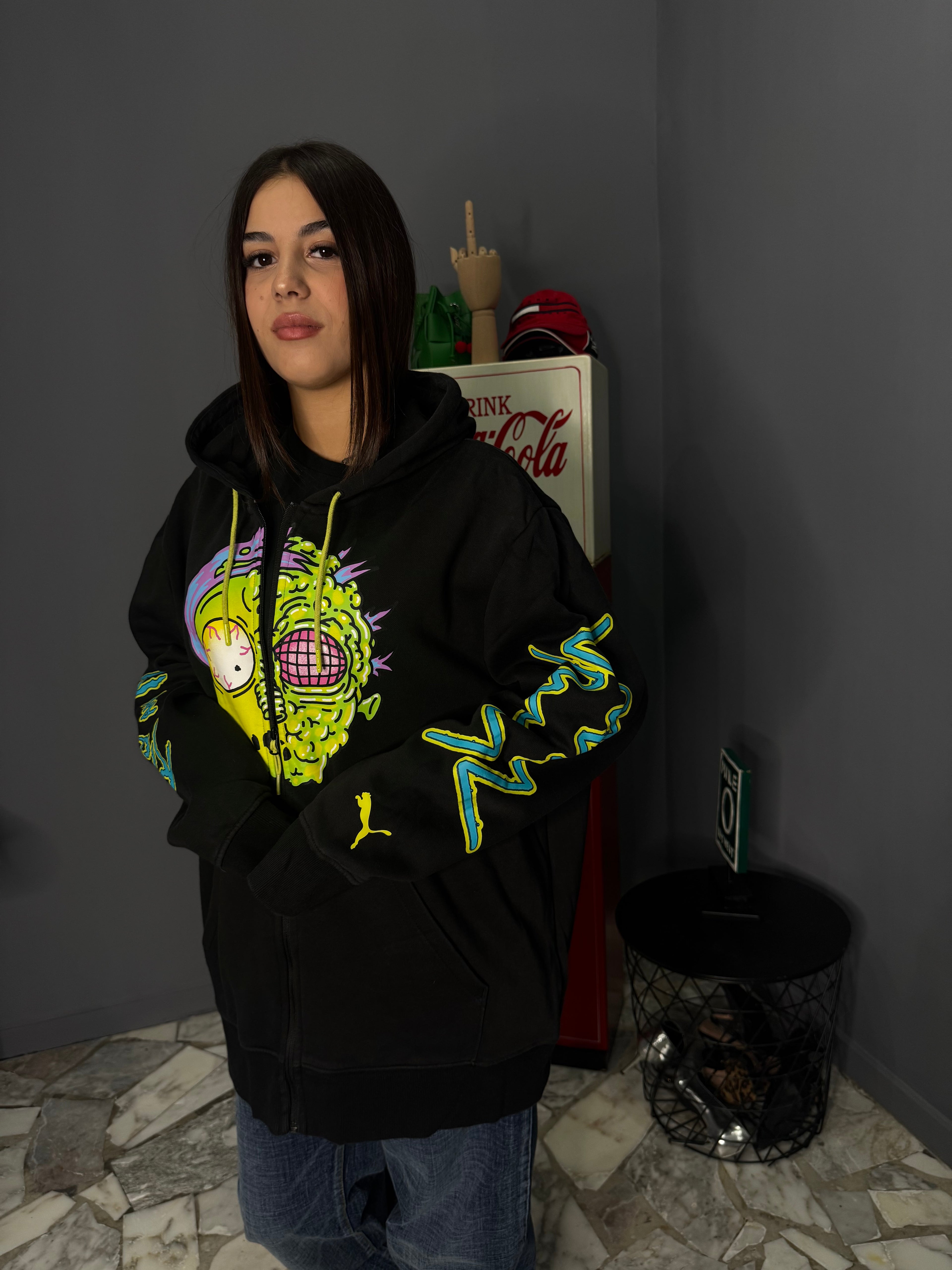 Felpa in zip puma X Rick Morty