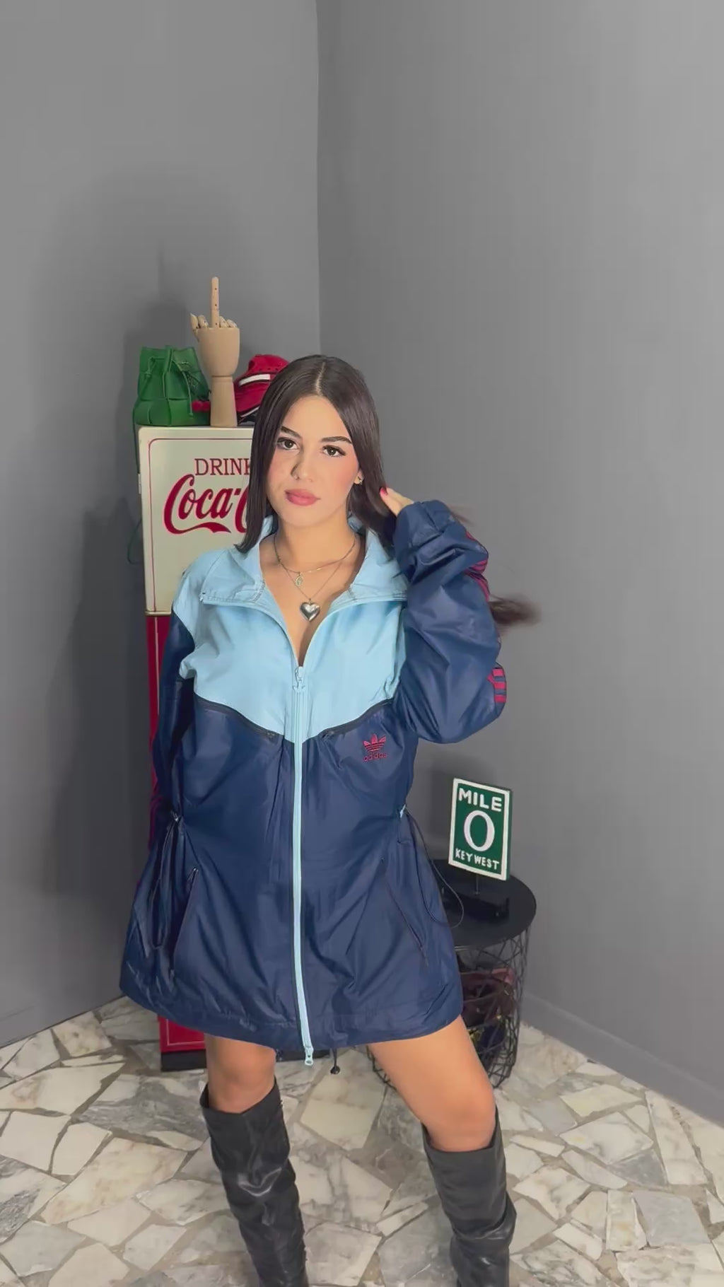 Trench Adidas impermeabile