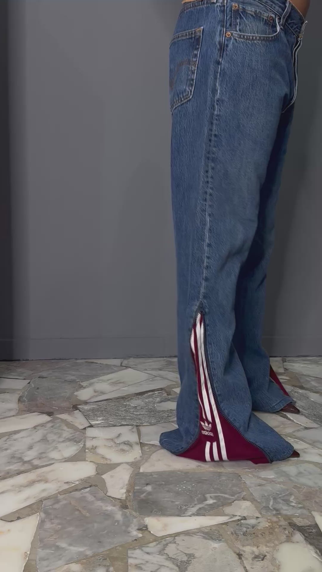 Denim custom Adidas e levi’s